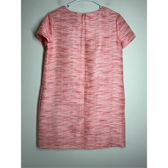 CeCe by Cynthia Steffe Womens Sz 2 Shift Dress Pink Short Sleeve POCKETS - Picture 3 of 15